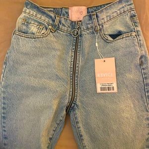 NWT Revice Denim Yin Yang Crops